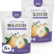 로지오가닉 유아용 처음 마시는 순한 배도라지차 1.5g x 15p, 배도라지, 6개, 22.5g