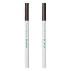 INNISFREE 妝自然眉筆, 扁平筆頭 輕鬆描繪眉型，專用眉刷 自然眉毛紋理, 5號 深咖啡色, 2支