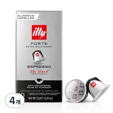 일리 네스프레소 호환 캡슐커피 포르테, 6g, 10개입, 4개