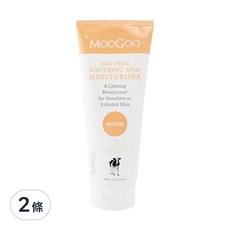 MOOGOO 慕爾果 天然舒緩MSM保濕霜，鎮靜保濕，適用於敏感或受刺激的肌膚, 200g, 2條