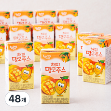 자연드림 해피 망고 주스, 120ml, 48개