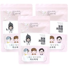 늘봄식품 볶음 서리태 검은콩, 200g, 3개
