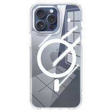 TOTU 拓途 iPhone 15 Pro 手機殼 晶盾, 防摔殼 保護殼, 透明, 雙材質防摔, 帶繩孔+磁吸, 透明色