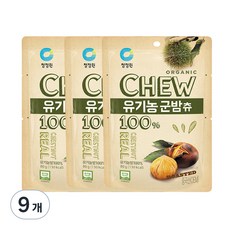 청정원 츄앤리얼 유기농 군밤츄, 80g, 9개