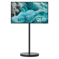 삼성전자 4K UHD QLED TV + 무빙스탠드 라이트 블랙 세트 방문설치, 108cm(43인치), KQ43QF7AAFXKR(TV), HA-MTS1S43BLK(스탠드), 이동형 스탠드