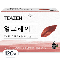 티젠 얼그레이 홍차, 1.6g, 20개입, 6개