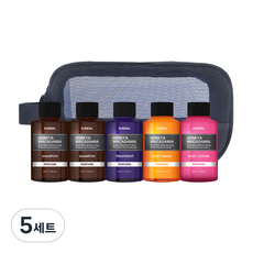 쿤달 여행용 5종 세트 A타입 샴푸 2개 포함 화이트머스크향, 5세트