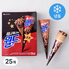 월드콘 초코 아이스크림 (냉동), 160ml, 25개