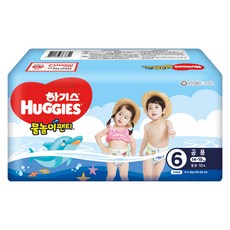 하기스 물놀이 팬티형 수영장 기저귀 아동공용 점보 6단계(14~19kg), 10매