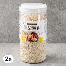 라이트잇 바로먹는 퀵 오트밀, 1kg, 2통