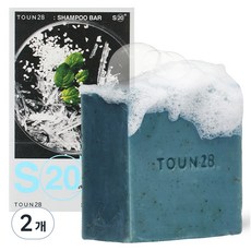 톤28 S20 플러스 두피비듬케어 쿨링 샴푸바, 100g, 2개