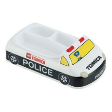 Skater Tomica 立體造型餐盤, 本體500ml + 盤410ml(小80ml2格 + 大250ml1格), LUPD3AG警車, 1個