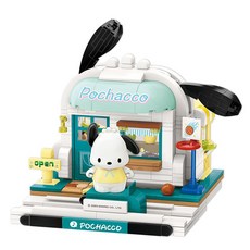 QMAN 三麗鷗 帕恰狗運動用品店 積木玩具, 拼裝益智玩具, 1組