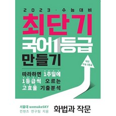 최단기 국어 1등급 만들기: 화법과 작문(2022)(2023 수능대비):따라하면 1주일에 1등급씩 오르는 고효율 기출분석, 국어영역, 수능의기술