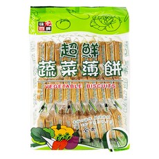 AJI OKASHI 味覺百撰 超鮮蔬菜薄餅, 鹹香酥脆, 健康美味, 薄脆口感, 300g, 1袋