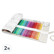 Allode 帆布鉛筆袋簾子 72色 82*20cm, 18星座, 2個
