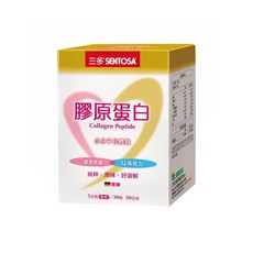 SENTOSA 三多 膠原蛋白, 小分子化胜肽, 健康美麗Q彈有力, 純粹原味好溶解, 5公克粉末/30包, 5g, 1盒