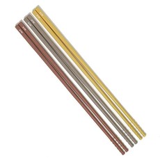 BBTTO 矽膠筷子 3種組, 1組, 金色奶油色、粉紅棕色、美式灰色, 單品