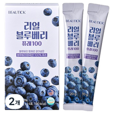 뷰틱 리얼 블루베리 퓨레 100 14p, 280g, 2개