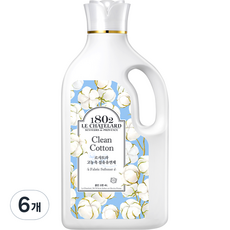 르샤트라1802 섬유유연제 클린 코튼 본품, 4L, 1개입, 6개