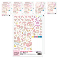 三麗鷗索引L型資料夾 5入, 10個, 美樂蒂