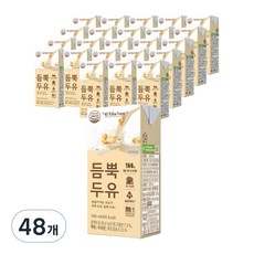 유기농마루 듬뿍두유 담백한맛, 190ml, 48개