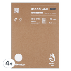 Formtec Hi Eco條碼用標籤紙 HEQ-3102, 40格, 80個