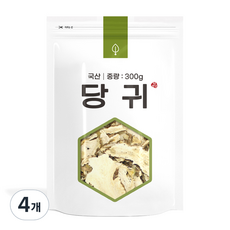 자연초 건조 당귀, 300g, 4개