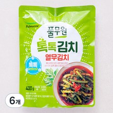 풀무원 풀무원 톡톡 열무김치, 400g, 6개