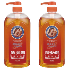 依必朗抗菌沐浴露，含Chlorhexidine抗菌配方，清潔健康，1000ml, 1L, 2瓶