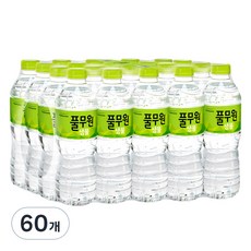 풀무원샘물 생수, 500ml, 60개