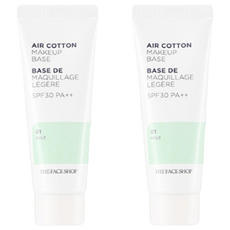 THE FACE SHOP 菲詩小舖 空氣棉妝前乳 35g, Mint, 2條