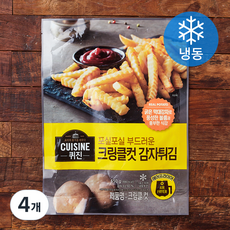 퀴진 크링클컷 감자튀김 (냉동), 650g, 4개