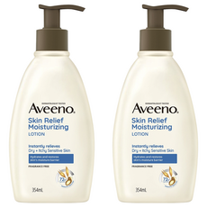 Aveeno 燕麥高效舒緩保濕乳 無香, 354ml, 2瓶