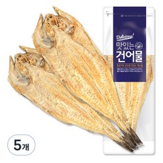 해맑은푸드 자연건조 황태포 2미, 140g, 5개