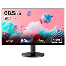 AOC 알파스캔 4K UHD IPS 높낮이 HDR 무결점 모니터, 68.5cm, U27B3AF