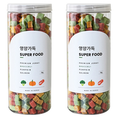 제로랩스 강아지 영양가득 져키, 브로콜리+단호박+연어, 1kg, 2개 브로콜리+단호박+연어, 2개
