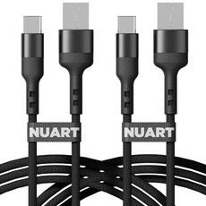 누아트 USB 3.0 to C타입 고속충전 케이블, 2m, 혼합색상, 2개