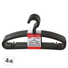 KEYWAY 聯府 兒童英吉衣架 F630 40個入, 兒童衣物收納好幫手, F-630 顏色隨機, 4組