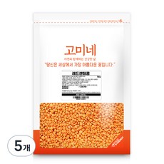 고미네 레드 렌틸콩, 1kg, 5개