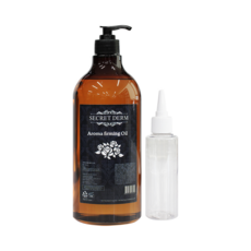 SECRETDERM 香氛按摩精油 迷迭香 1000毫升 + 空瓶 100毫升 Set, 1L, 1組