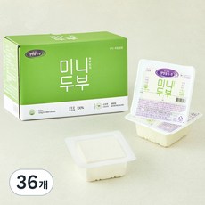 생명물두부 하루한끼 미니두부, 120g, 36개