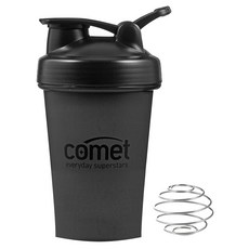 코멧 스포츠 컴팩트 쉐이커 보틀, 블랙, 600ml, 1개 블랙, 600ml, 1개