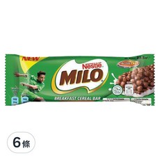 美祿MILO 早餐穀物棒，含蛋白質, 23.5g, 6條