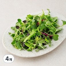 유기농 어린잎 채소믹스, 50g, 4개