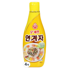 오뚜기 오쉐프 연겨자, 480g, 4개