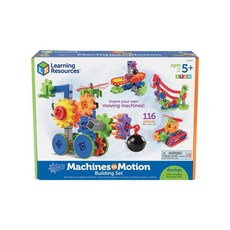 Learning Resources 轉轉齒輪建構系列百變機器組，116個配件，5歲以上兒童適用, 百變機器組, 1組