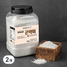 씻어나온 곤약쌀 통, 3kg, 2개