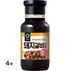 청정원 전통 돼지갈비양념, 280g, 4개