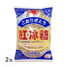 東承 天之山 紅冰糖，天然原色，台灣製造, 1kg, 2包